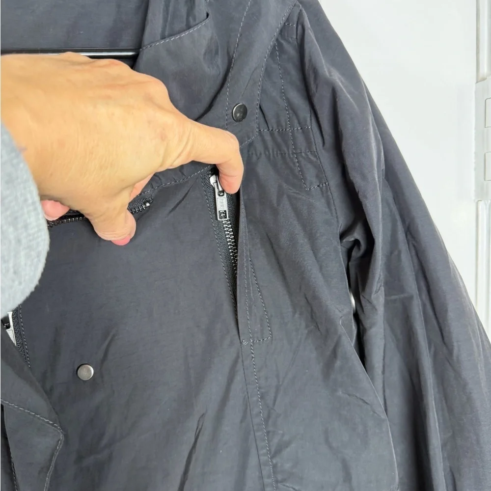Eileen Fisher Charcoal Trench Coat